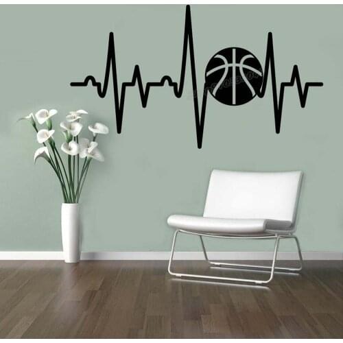 Basketball Wall decal Teamplay Sport Bal game Basketball Sport Healthy Wall Sticker Home Boys Bedroom Decor Art Vinyl Decal B238