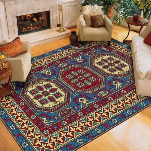 Living Room Sofa Floor Large Rugs Home Decoration Bohemian Carpet Bedroom Bedside Anti-slip Rug Mats Washable 120x160cm Carpets
