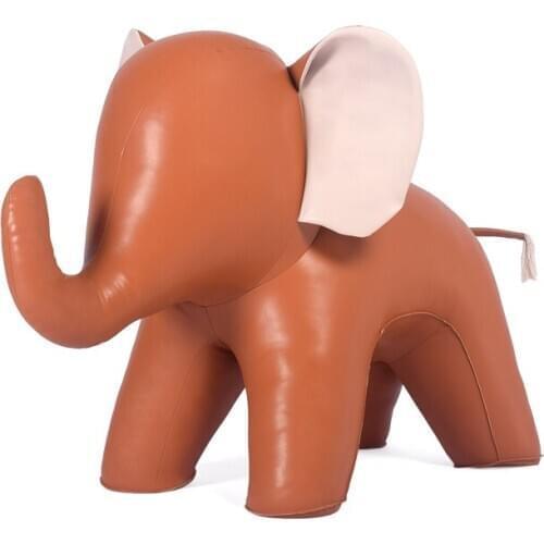 LARGE ELEPHANT STOOL Microfiber Leather Surface A Special Furniture For Your Home Decoration