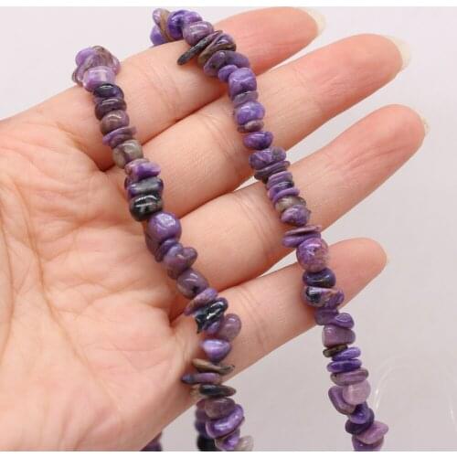 High Quality 5-8mm Chip Shape Beaded Natural Purple Dragon Quartz Loose Spaced Beads for Jewelry Making DIY necklace Accessories