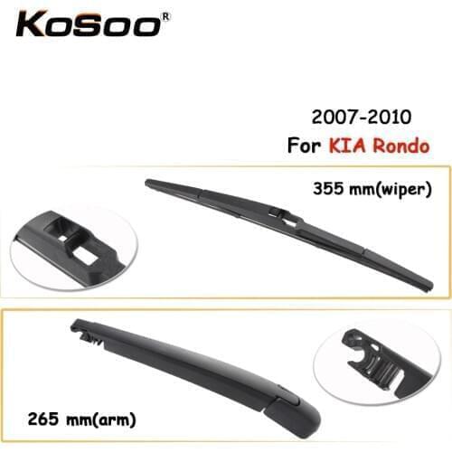 KOSOO Auto Styling Rear Car Wiper Blade For KIA Rondo,355 mm 2007-2010 Rear Window Windshield Wiper Blades Arm,Car Accessories