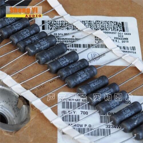 CW-5 6.5W 0.33R -DALE 0.33 Euro 0.33 OHM wire wound resistors 5