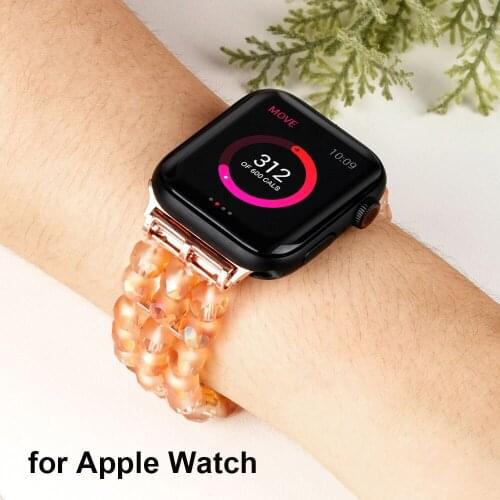 Stretchy Loop Strap for Apple Watch Band 38mm 40mm 42mm 44mm Adjustable Elastic Dressy Women Wristband for iWatch SE 6 Bracelet