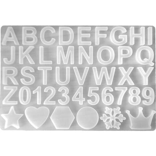 Letter Resin Mold Silicone Mold Soft Casting Mold for Resin Number Alphabet A To Z Mold Epoxy Resin Art Supplies Resin Mold