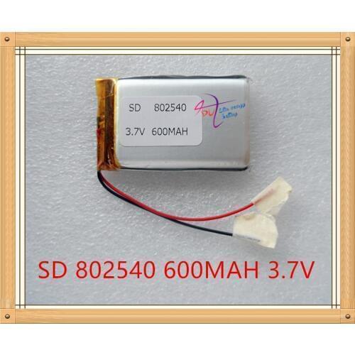 Liter energy battery 3.7V polymer lithium battery with high rate battery 600mAh 802540
