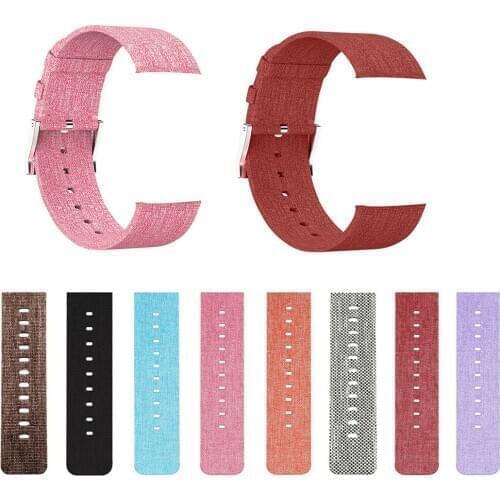 Men Women Fashion Nylon Strap Casual Canvas Sport Replacement Watchband For Fitbit Versa Watch Adjustable Wrist Band Strap