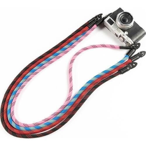Nylon colorful rope Camera Shoulder Neck Strap Belt for Mirrorless Digital Leica Canon Fuji Nikon Olympus Pentax Sony Camera