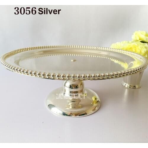 New European Style Cake Rack Silver Plated Metal Fruit Plate Creative Dessert Plate Party Supplies Home Decoration Dessert Tray