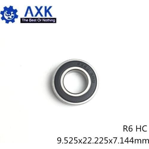 R6 Hybrid Ceramic Bearing 9.525*22.225*7.144 mm ABEC-1 ( 1 PC) Industry Motor Spindle R6HC Hybrids Si3N4 Ball Bearings 3NC R6RS
