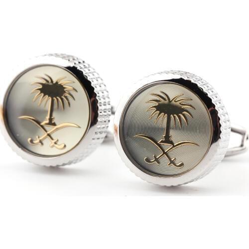 Saudis Style Mens shirt Cufflinks drop glue color Cufflinks sleeve