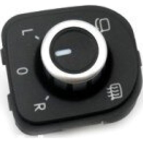 Car Styling Chrome Rear View Mirror Switch w/ Heat & Fold Functions For Volkswagen For VW Golf MK6 Passat B6 EOS