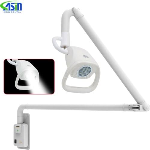 Dental Medical 21W Wall Mounted/Ceiling Adjustable Dental Lab Exam Lamp LED Surgical Shadowless Light