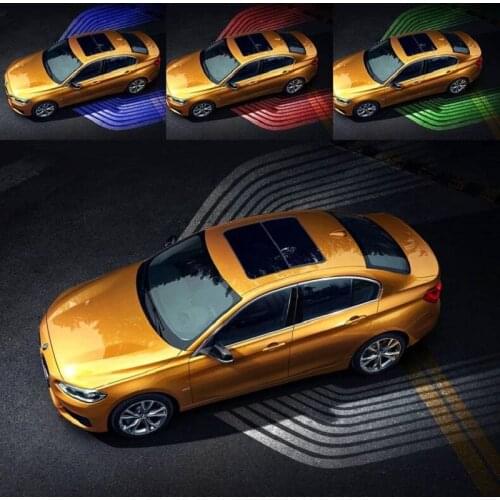 2pcs Universal Car LED Welcome Light Angel Wing Logo Lamp Shadow IP68 Waterproof 12V 24V For BMW Mercedes Ford VW Etc