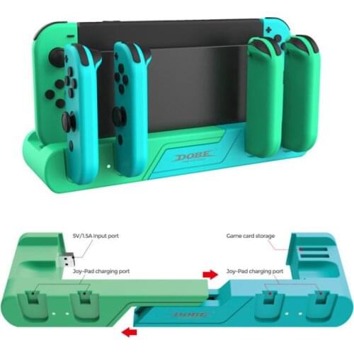 Fast Controller Charger Station For Nintendo Switch NS Joy-Con Game Console Gamepad Accessories 4 Ports Charging Dock Holder