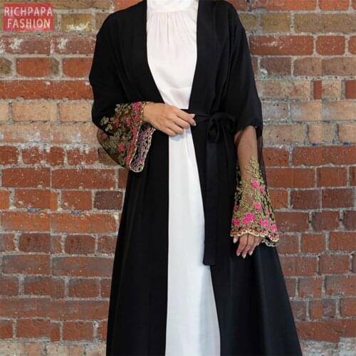 Abaya Kaftan Dubai Kimono Hijab Muslim Dress Caftan Turkish Islam Clothing Abayas For Women Robe Musulman De Mode Djellaba Femme