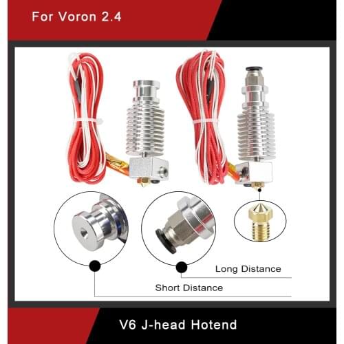 1Set E3D V6 3D Print J-head hotend for 1.75/3mm Direct Filament Wade Extruder 0.2/0.3/0.4/0.5mm Nozzle Long / Short distance