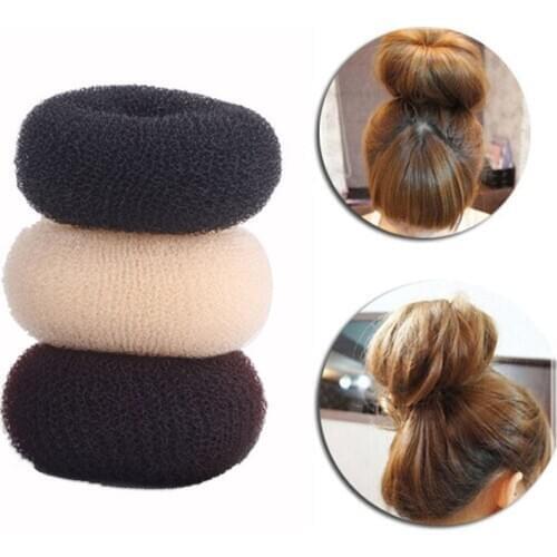 1 Pc Hair Bun Maker Shaper Donut Hair Ring Hair Band Hair Twister Fashion Hair Clips Braiding Hair Hair Styling Tools for Girls