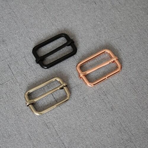 10 pcs/pack 32mm Metal Slider Adjustable Buckle Coat Web Strap Adjustable Harness DIY Bags Leathercraft Accessory