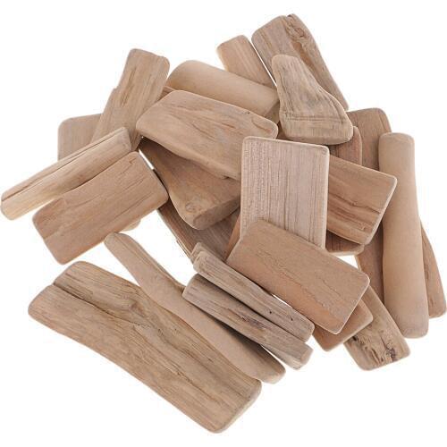250g Small Driftwood Pieces Wooden Sticks for Arts Crafts Frames Display Wreath Surf Art Beach Sea Wood Rustic Decorations