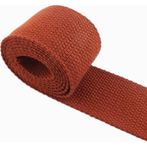 3 yards brown webbing fabric belt 1.5 inch Nylon key fob Strap Polyester soft webbing dog collar heavy weight cotton webbing