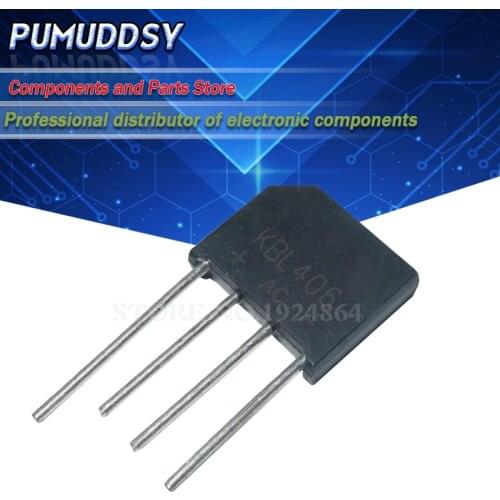 5PCS KBJ406 KBJ406G 4A 600V ZIP Diode Bridge Rectifier New