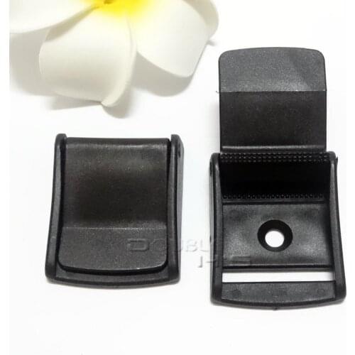 50pcs/lot 1-1/2" Cam Buckles Plastic Black Toggle Clip Backpack Straps Webbing 38mm
