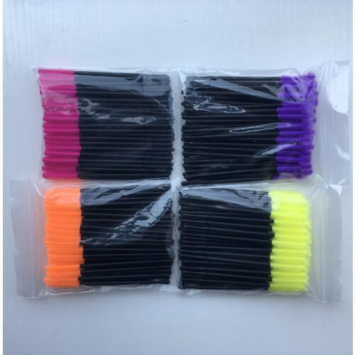 5000pcs 100 Bags Silicone Make up Brush One-Off Disposable Eyelashes Brush Wand Applicator makeup accessories tools DHL UPS TNT