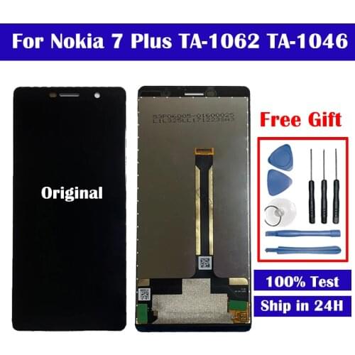 6.0" LCD For Nokia 7 Plus E7 Plus TA-1062 TA-1046 TA-1055 LCD Display Touch Screen Digitizer Assembly Replacement