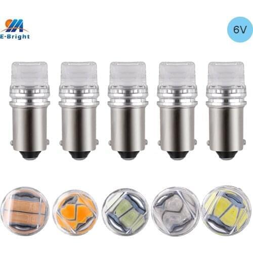 6V 6.3V AC DC Non-polarity BA9S T4W T11 LED Light Bulb 53 57 1895 1891 64111 for Pinball Machine Warm White 5630 2 SMD 10PCS