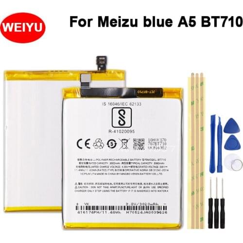 BT710 Batterie For Meizu blue A5 Battery M793Q M710M Bateria Batterij Accumulator AKKU 3060mAh+Tools