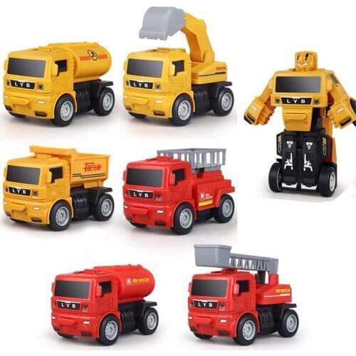 Car Robot Transformed Toys for Babies Children Cute Mecha Action Figure Robot Toys for Boys Xmas Birthday Gift Truck Juguetes