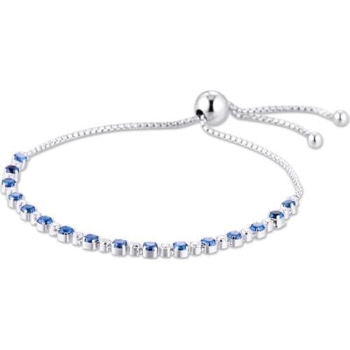 GPY Bracelet Midnight Blue Slider Bracelets Women Pulseira Hombre Feminina Masculina Pulseras Mujer Silver 925 Sterling jewelry