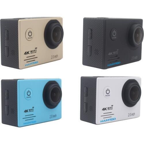 HAMTOD HF60 Pro UHD 4K WiFi 16.0MP Sport Camera with Waterproof Case & Remote Control, Generalplus 4247, 2.0 inch LCD Screen