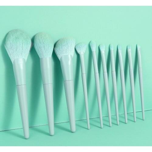 10pcs Makeup Brushes set Cosmetic Tools For Powder Foundation Blending Eyebrow Brush Facial Make Up Tools kit