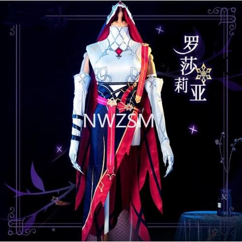 Game Genshin Impact cos clothing sister Rosaria Cosplay game with a full set of cheongsam Cosplay costumes