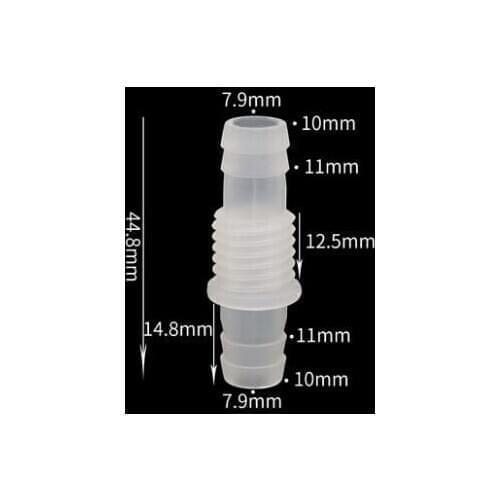 10mm to M14 to 10mm Plastic Pipe Fitting Pagoda Barbed Bulkhead Equal Coupling Hose Connector Tube Joint for Garden