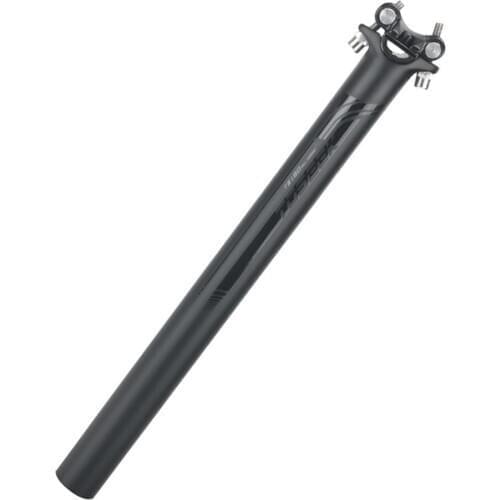 Carbon Fiber Seat Post Bike Seatpost Road/Mtb Bicycle Seatposts Matte Titanium screws 27.2/30.8/31.6*350/400mm