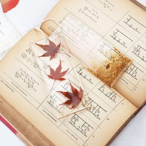 R58E Irregular Rectangular Bookmark Epoxy Resin Mold DIY Tag Pendant Silicone Mould