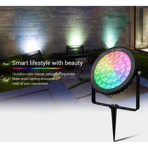 Mi.Light 15W RGB+CCT LED Garden Light FUTC03 IP65 Waterproof AC110V 220V Outdoor Lighting 2.4G Controller