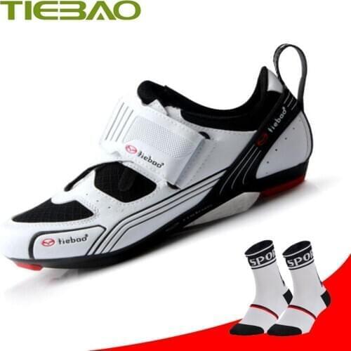 Tiebao cycling shoes road Triathlon men women self-locking ultra-light road bike sneakers sapatilha ciclismo racing bicycle shoe
