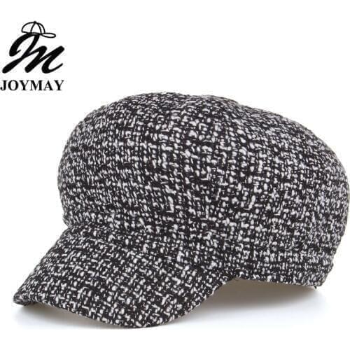 Joymay 2018 High quality Fashion New Women Wool Beret Female Bonnet Caps Winter Warm Hat Cap BR021