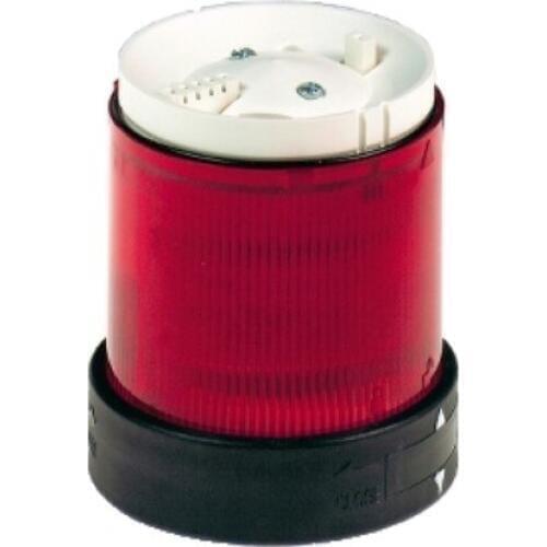 XVBC2G4 Illuminated unit for modular tower lights, plastic, red, Ø70, steady, integral LED, 120 V AC