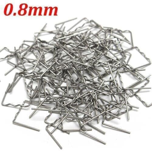 0.8mm 100 pcs Flat Staples Hot Stapler For Car Bumper Spoiler Weld-Gun Repair Tools