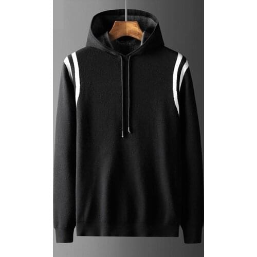 2021 classic Men Hooded Cardigan Spring Autumn Fashion Pullover Loose Casual Computer Knitted Sweater Plus Size M-4XL