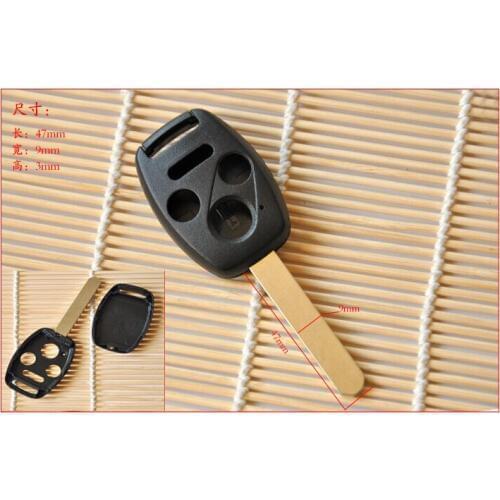 3+1 BUTTONS REMOTE KEY SHELL FOR HONDA ( EUROPEAN STYLE )NO CHIP GROOVES WITH UNCUT BLADE CAR KEY FOB CASE 5PCS/LOT