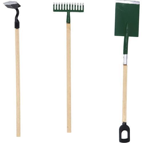 3pc 1/10 Mini Agricultural use Tool Farm Rake Decoration For 1:10 RC Rock Crawler Car Axial SXC10 Tamiya CC01 RC4WD D90 D110 TF2