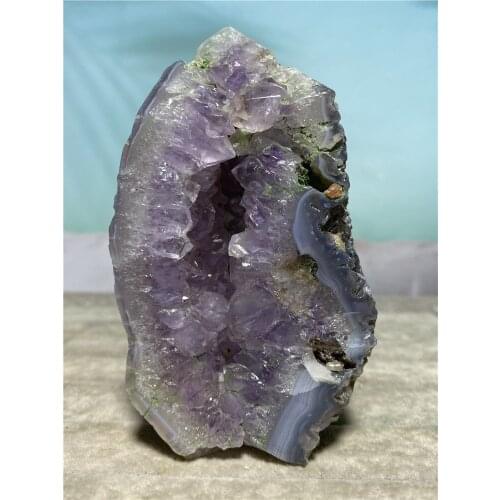 Amethyst Tower Natural Voog Quartz Crystal Cluster Healing Stones Specimen Home Crafts Decoration Gift Geode Mineral Wand