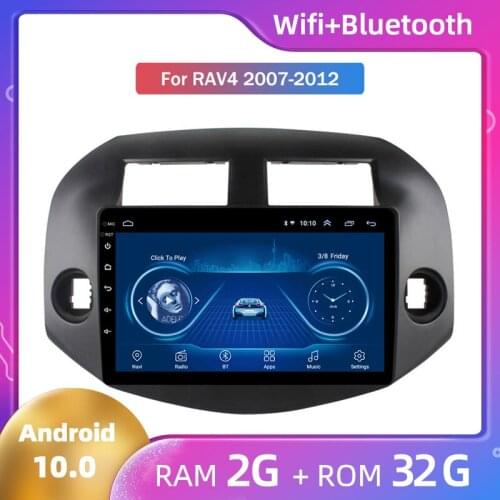 Car Radio Head Unit Car Mounted Large Screen Android Navigator All-in-One Machine for Toyota RAV4 2007 2008 2009 2010 2011 2012
