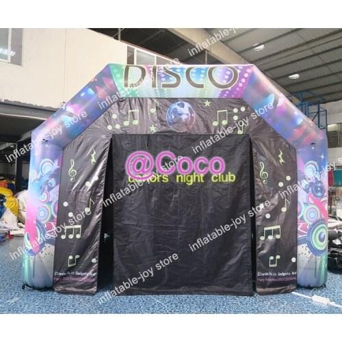 Free air ship to door,6x4x3mH inflatable disco dome, portable inflatable party tent,disco inflatable night club tent for sale