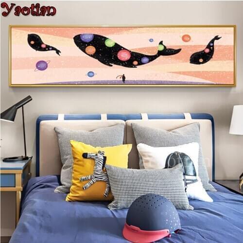 Diy Diamond Painting Cartoon Dolphin Mosaic Decorations For Home Embroidery Handmade Gift Diamond Art Baby Kids Room Decor